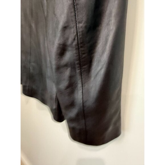 Vintage 90s Gian Mori Italian Genuine Leather Blazer, size large - Picture 11 of 14